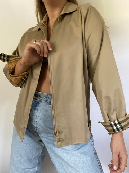 Vintage Burberry Bomber Jacket Size S