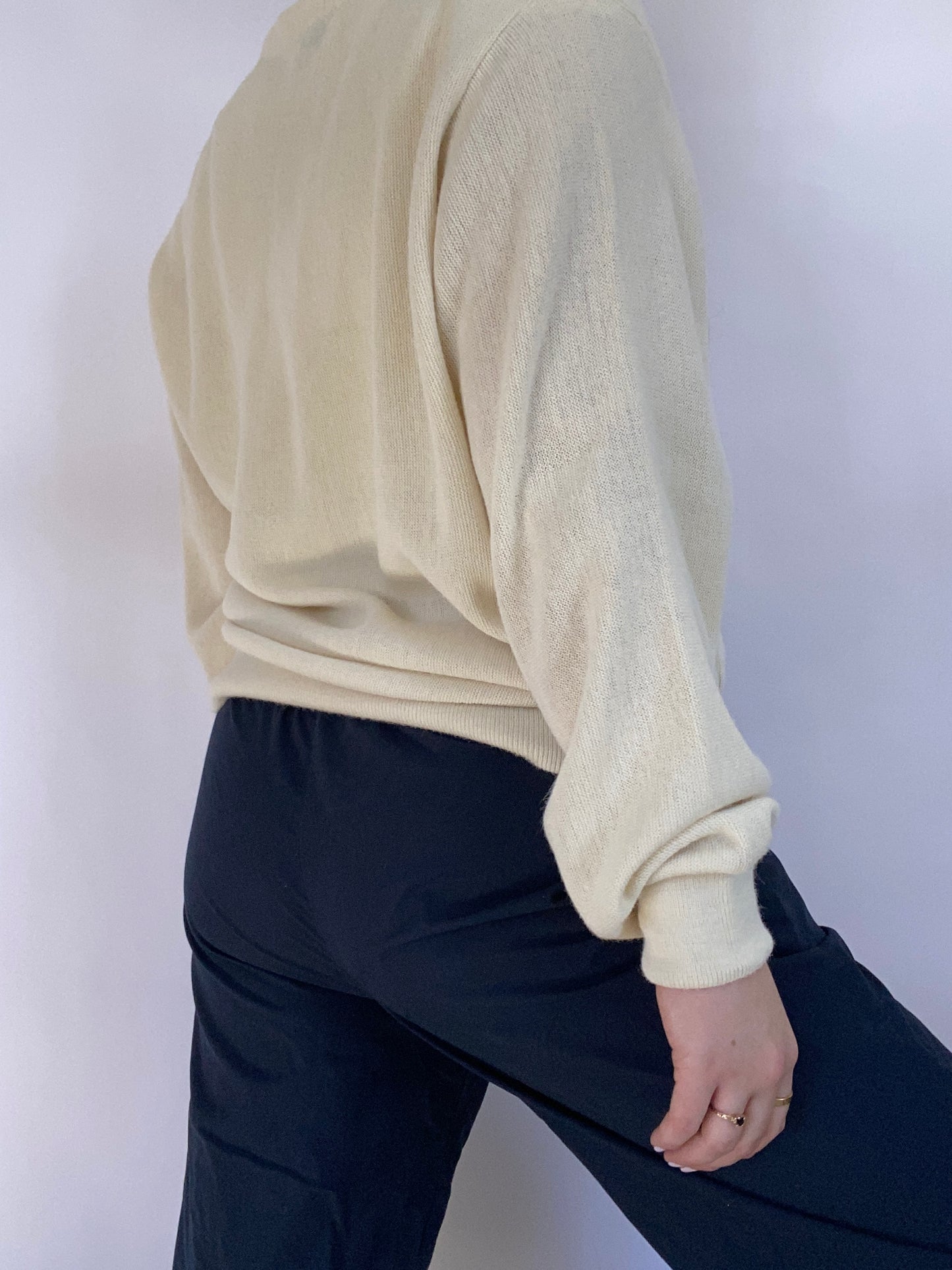 Christian Dior Logo Ivory Cardigan Size M/L