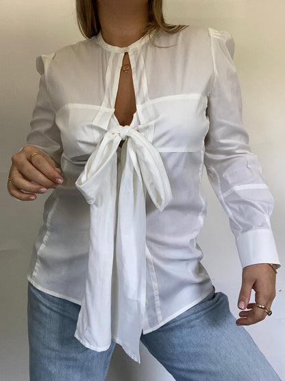 Yves Saint Laurent Tie Blouse Size M