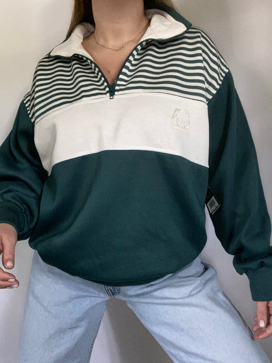Vintage Deadstock Christian Dior Quarter Zip Size L/XL