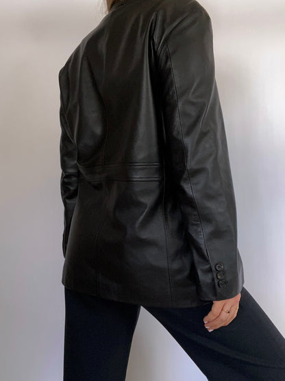 Yves Saint Laurent Leather Blazer Size M