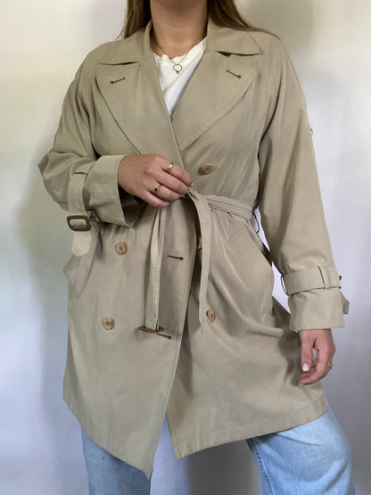 Vintage Beige Burberry Short Trench Size 8