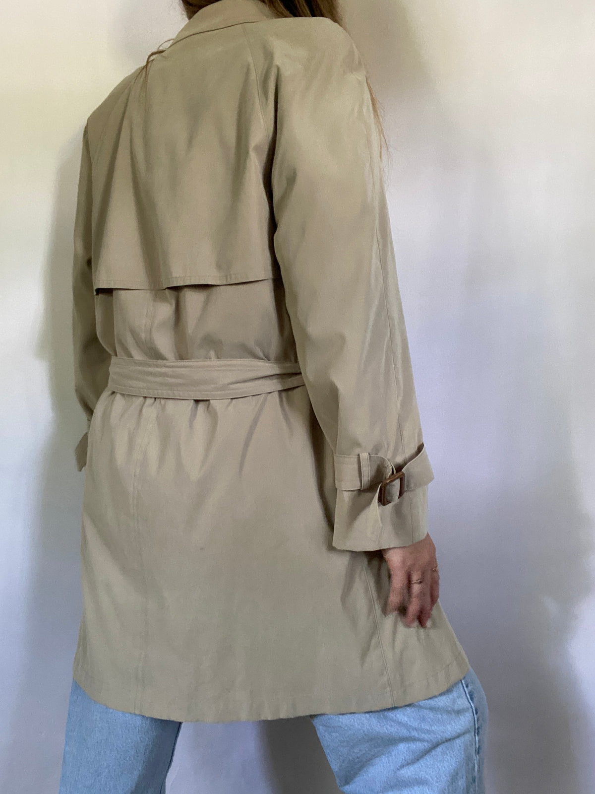 Vintage Beige Burberry Short Trench Size 8