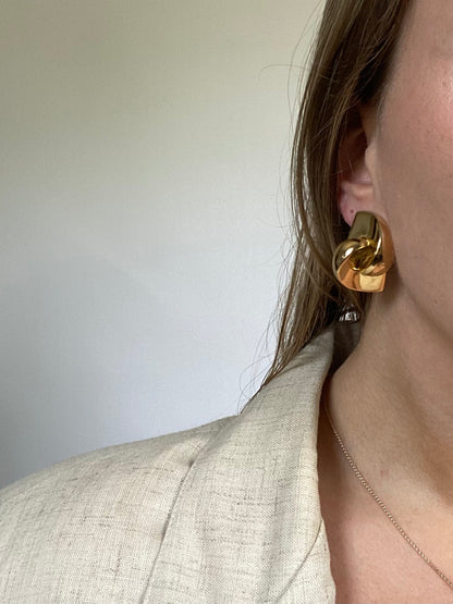 Christian Dior Chunky Abstract Earrings