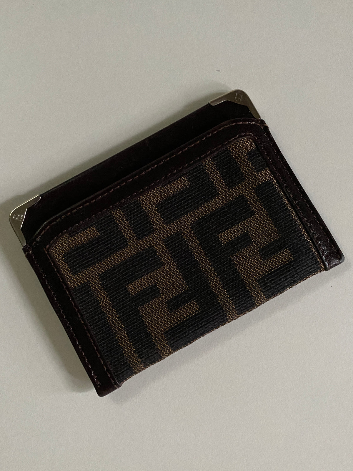 Vintage Fendi Zucca Cardholder