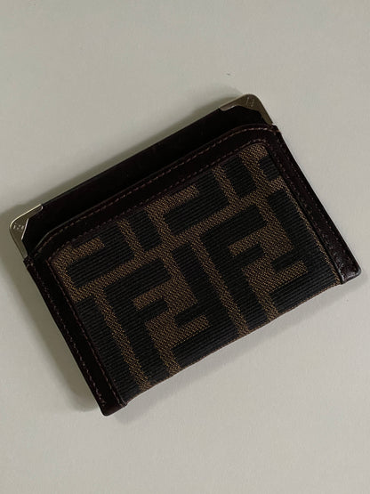 Vintage Fendi Zucca Cardholder