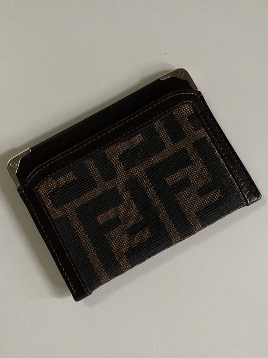 Vintage Fendi Zucca Cardholder