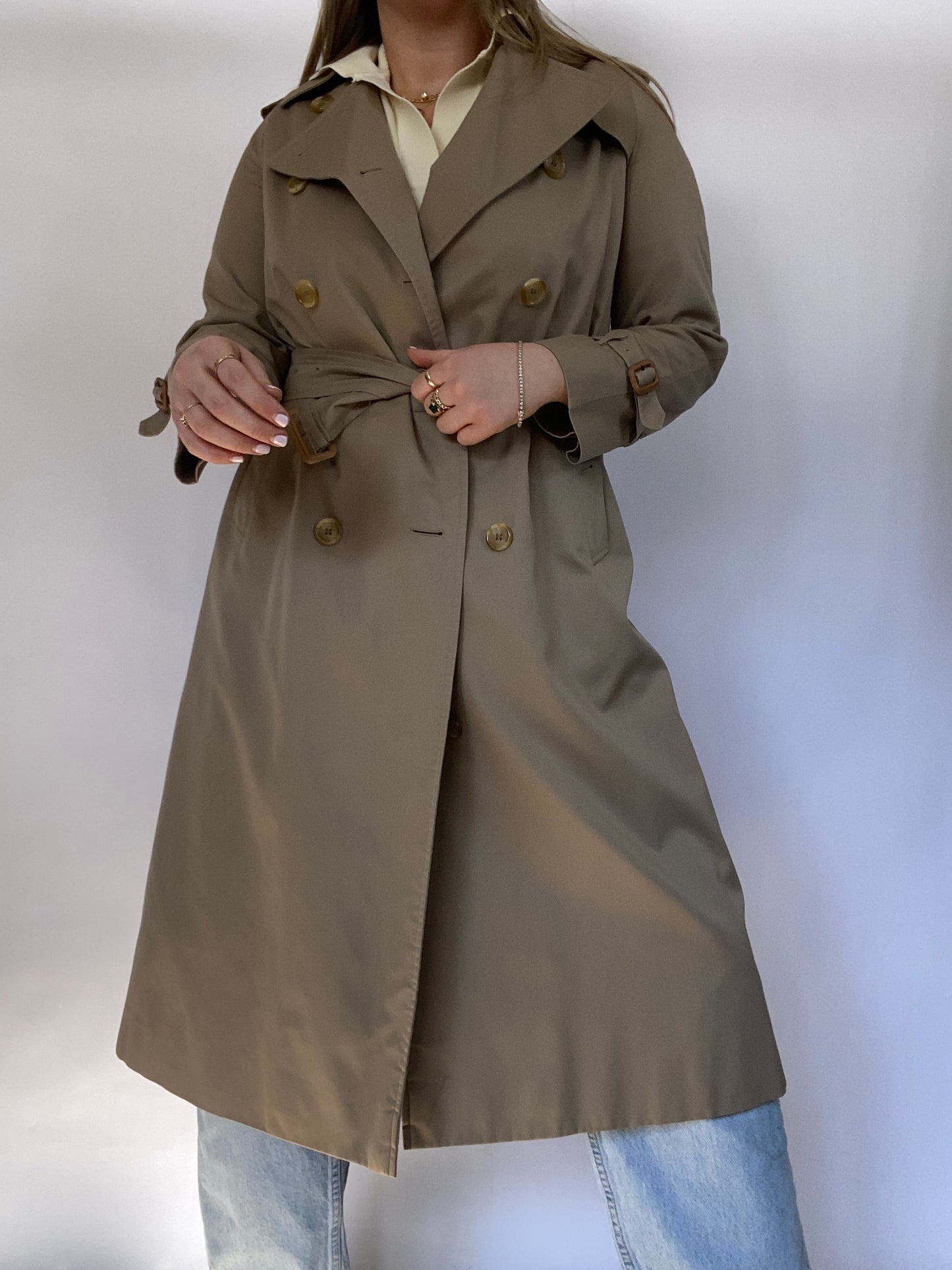 Burberry Nova Check Khaki Trench Size M