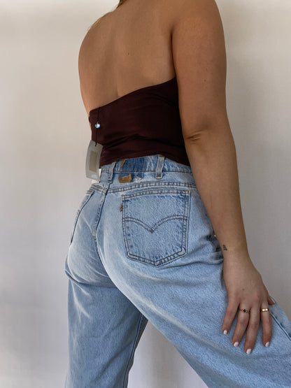 Gucci Burgundy Halter Top Size L