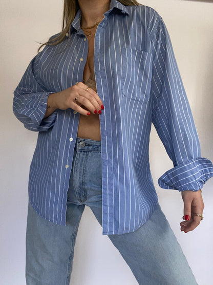 Yves Saint Laurent Pinstriped Button Up Size M