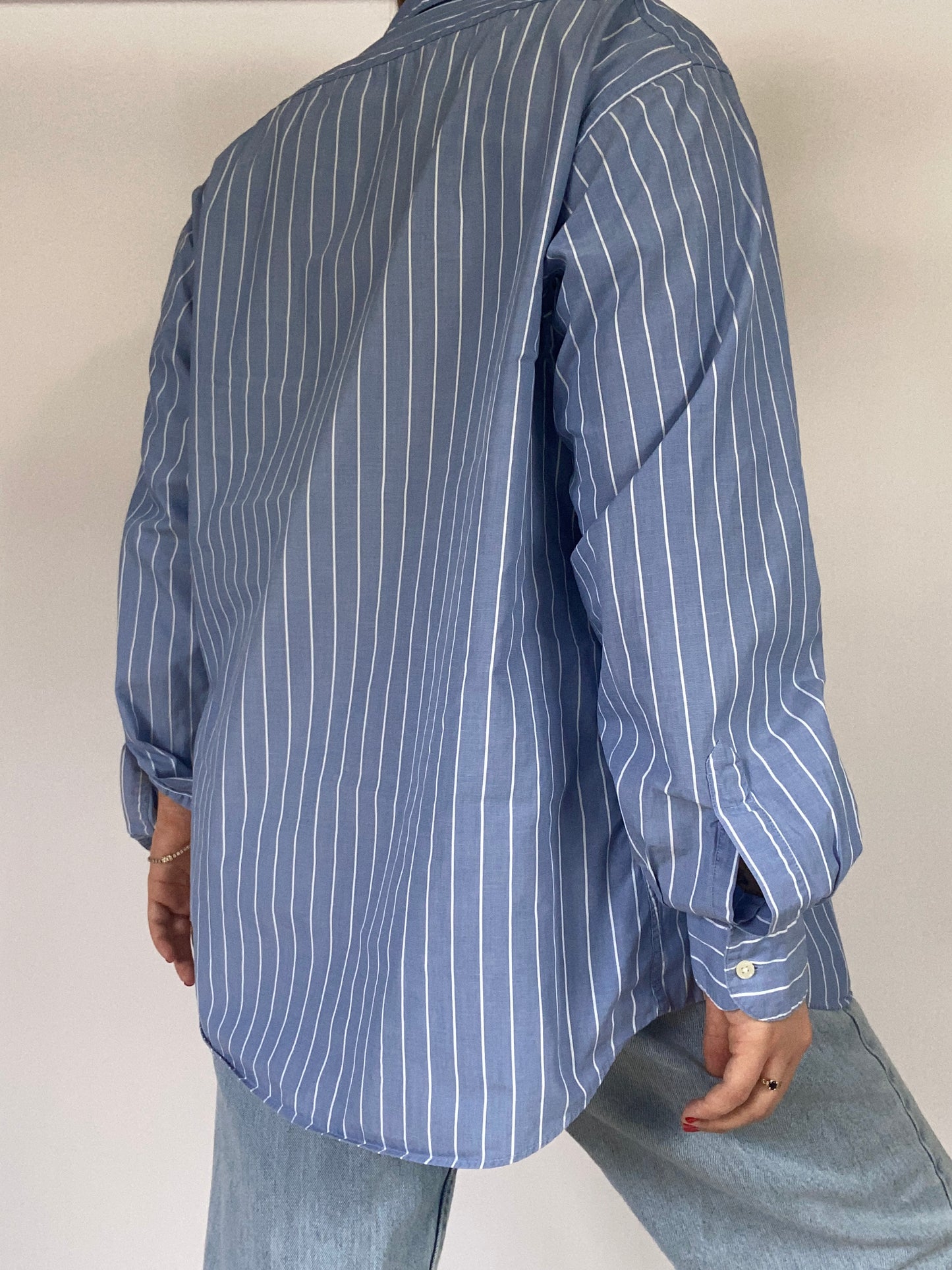 Yves Saint Laurent Pinstriped Button Up Size M