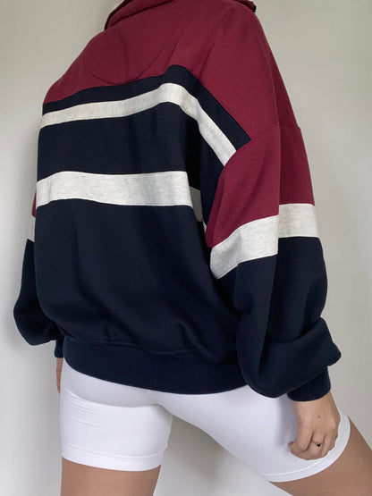 Christian Dior Color Block Zip Up Sweatshirt Size M/L