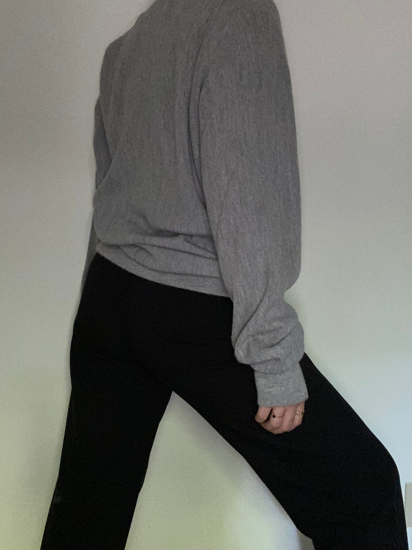 Christian Dior Logo Gray Cardigan Size L/XL