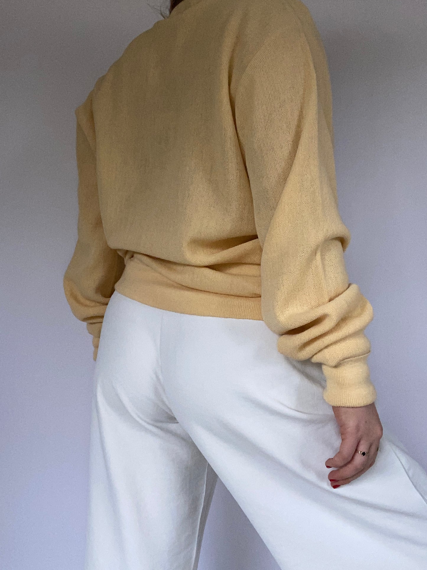 Christian Dior Logo Yellow Cardigan Size M/L