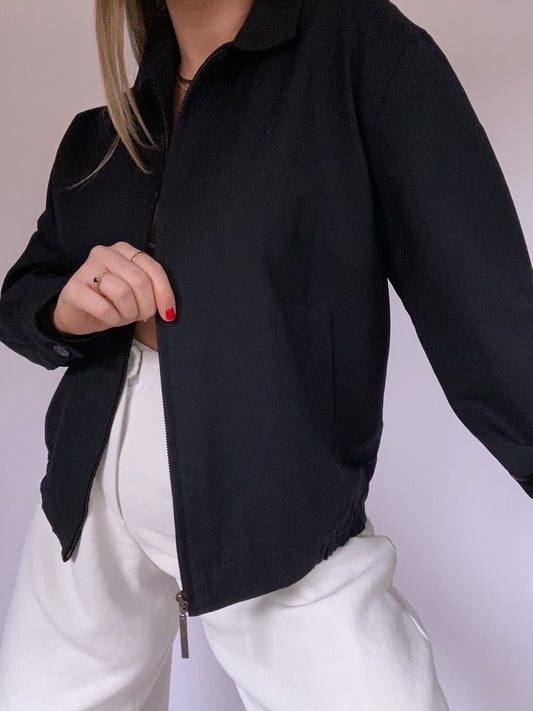 Yves Saint Laurent Logo Bomber Jacket Size M/L