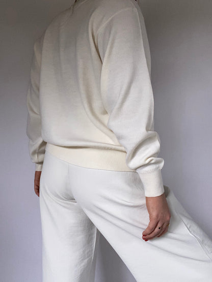 Burberry Ivory Cardigan Size M/L