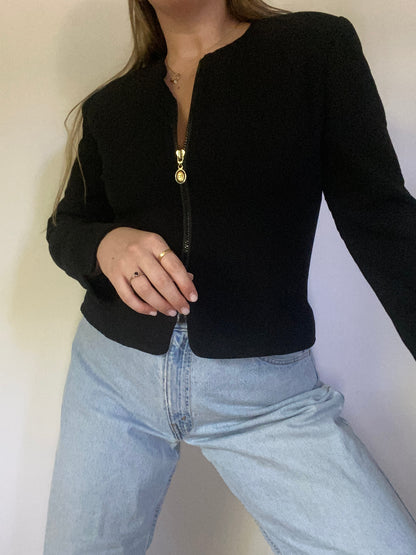 Christian Dior Fitted Black Blazer Jacket Size M/L