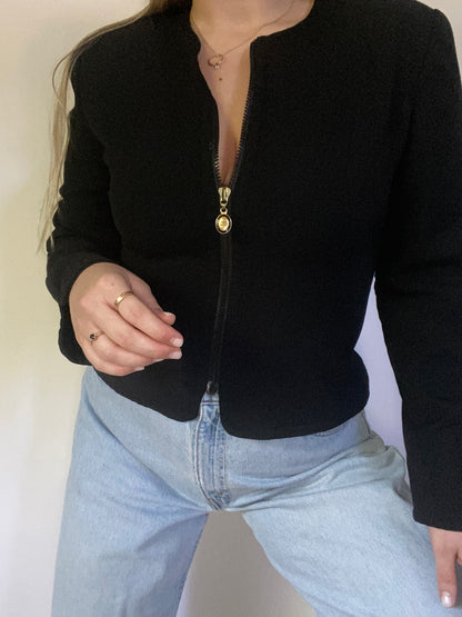 Christian Dior Fitted Black Blazer Jacket Size M/L