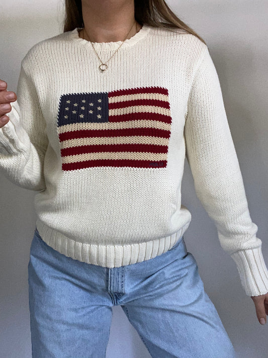 Ralph Lauren Knit Crewneck Sweater Size S/M