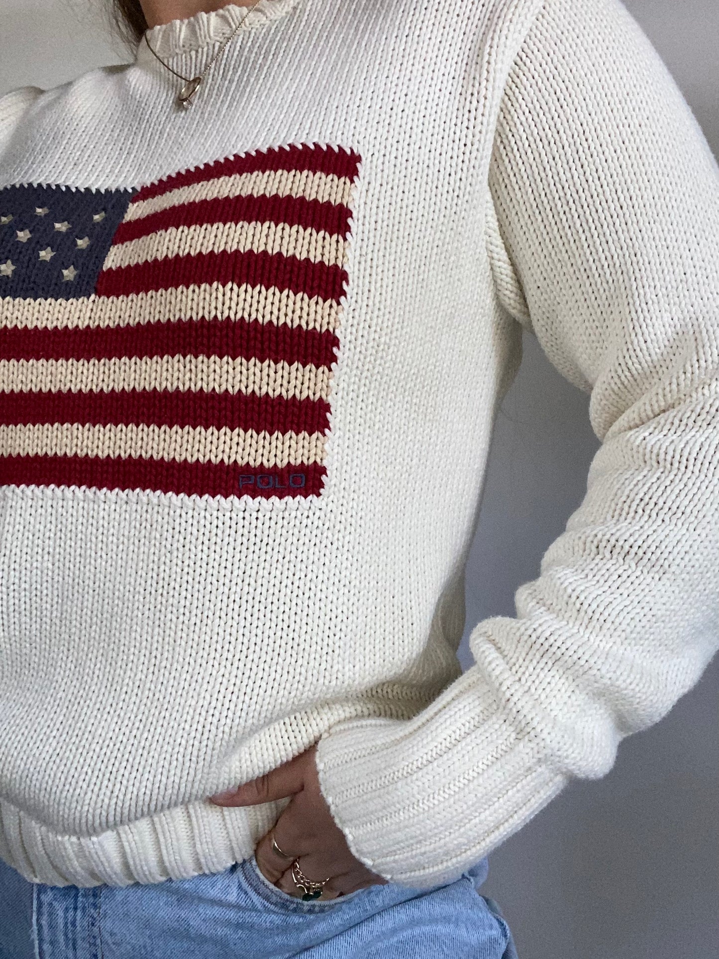Ralph Lauren Knit Crewneck Sweater Size S/M