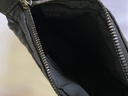 Vintage Fendi Black Zucchino Oyster Bag