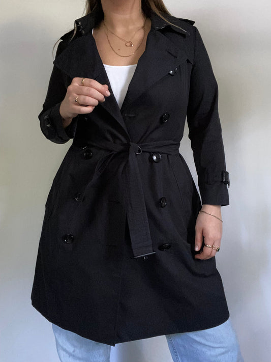 Burberry Nova Check Navy Trench Size 4