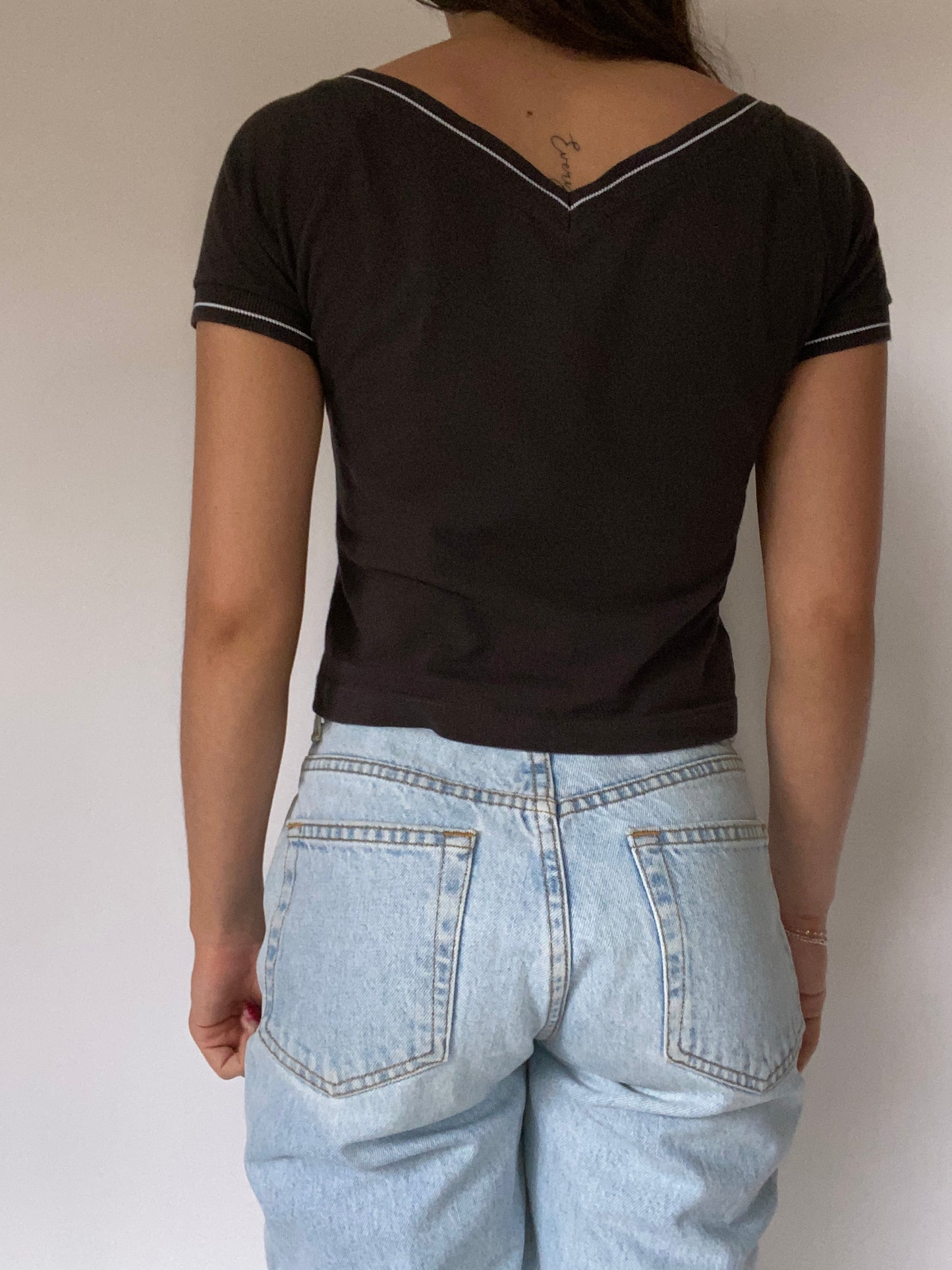 Fendi Logo Short Sleeve Top Size XS/S