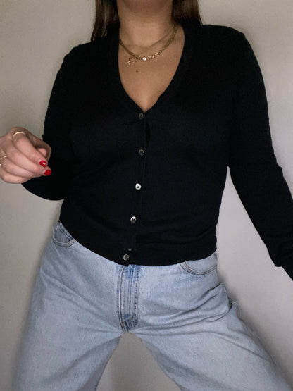 Celine Knit Logo Cardigan Size S