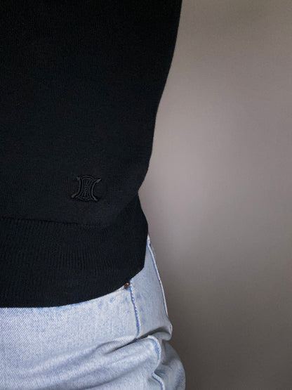 Celine Knit Logo Cardigan Size S