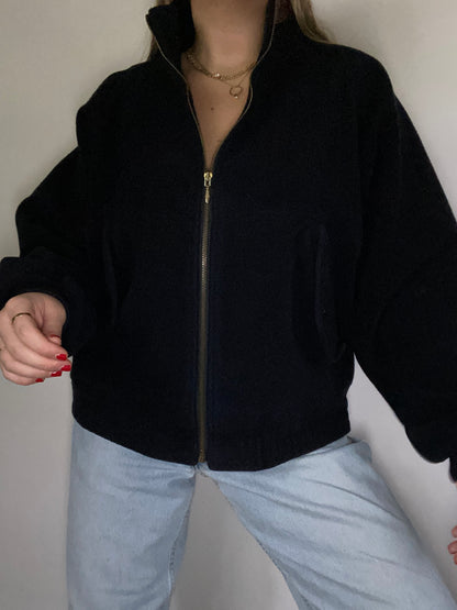 Vintage Yves Saint Laurent Wool Bomber Jacket Size M/L