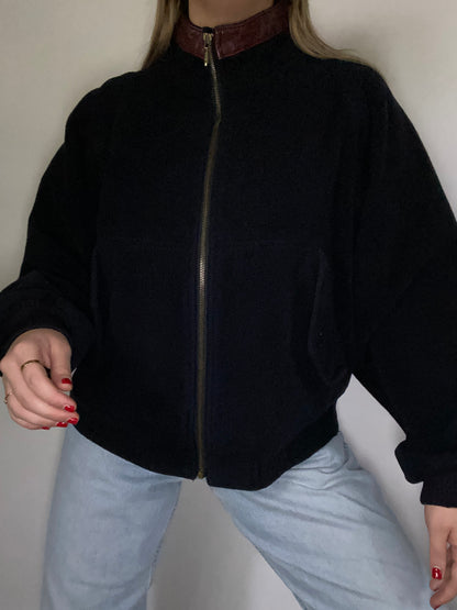 Vintage Yves Saint Laurent Wool Bomber Jacket Size M/L