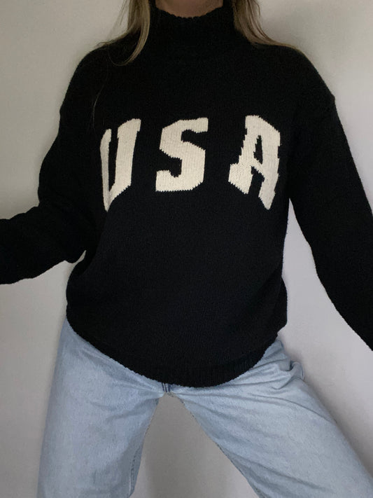 Vintage Ralph Lauren Knit USA Sweater Size M