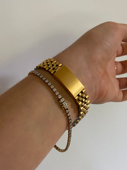 Yves Saint Laurent Gold Tone Watch