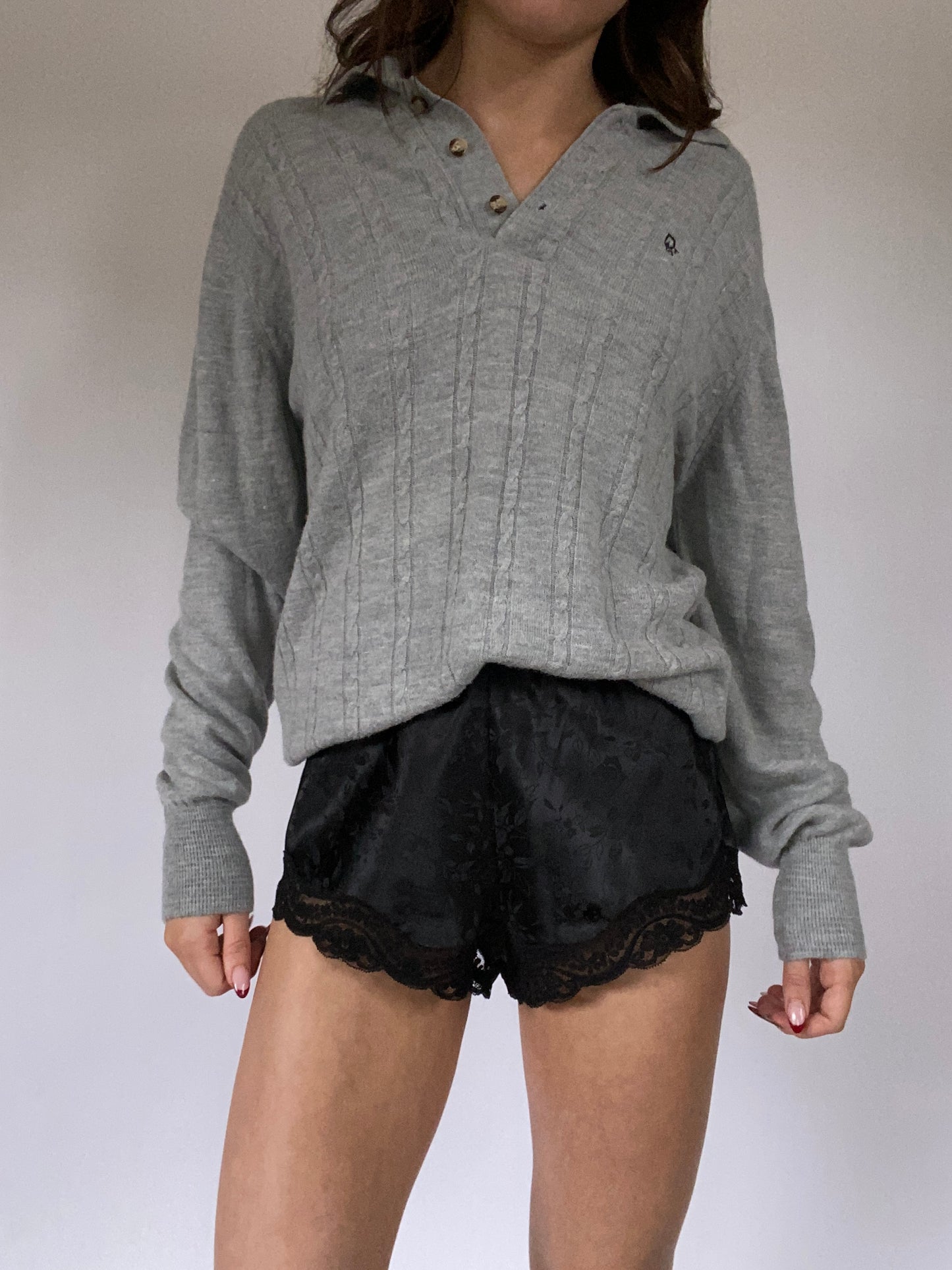 Christian Dior Black Satin Slip Shorts Size XS