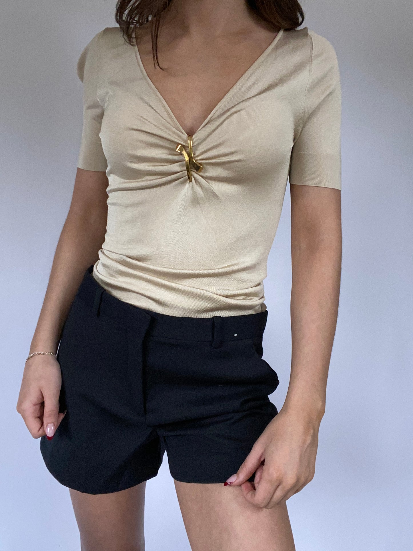 Gucci Short Sleeve Blouse Size S