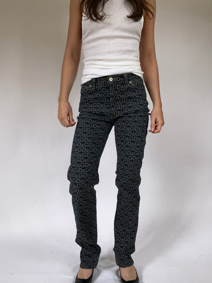Dolce & Gabbana Monogram Logo Denim Size 25