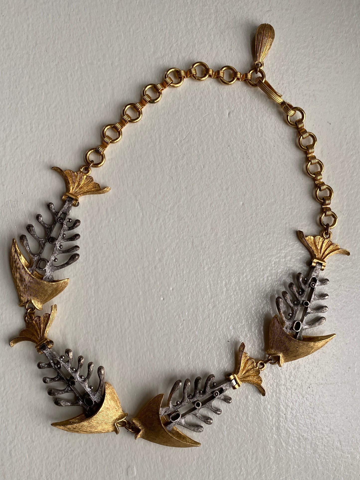 Givenchy Two Toned Fish Necklace
