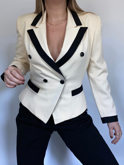 Christian Dior Feminine Ivory Blazer Size S/M