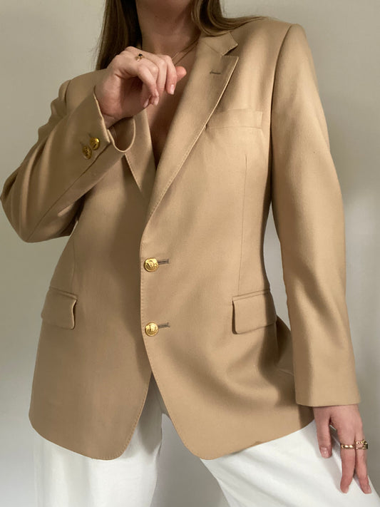Christian Dior Logo Khaki Blazer Size M