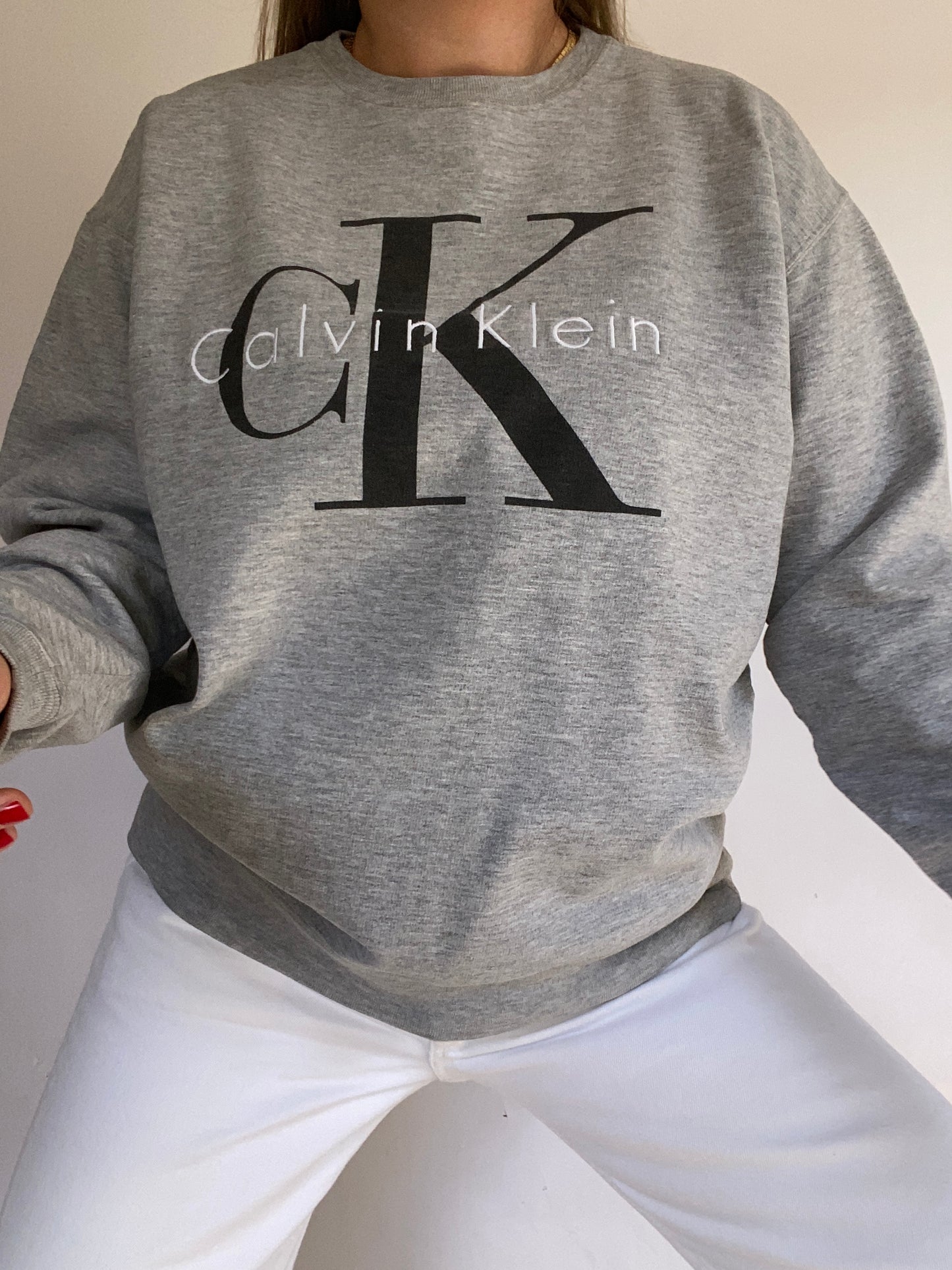 Calvin Klein Grey Pullover Size M/L