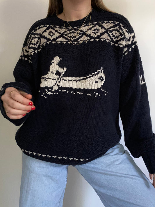 Ralph Lauren Hand Knit Sweater Size L