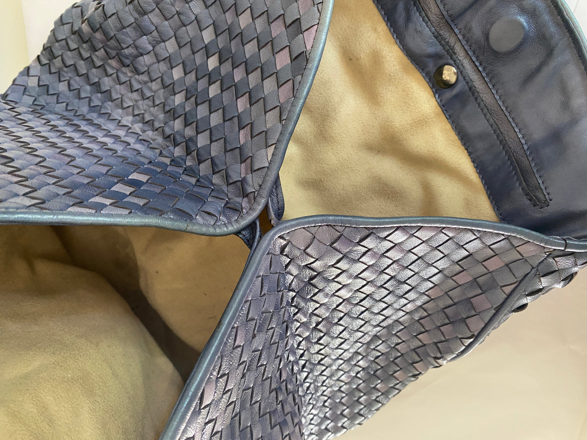 Vintage Bottega Veneta Intrecciato Tornabuoni Dome Bag