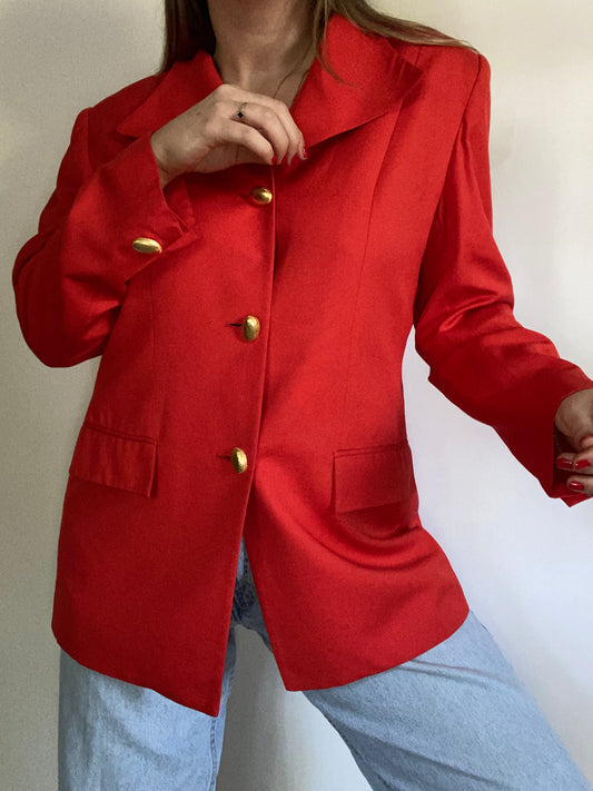 Christian Dior Red Blazer Size M/L