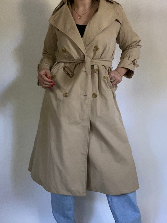 Burberry Nova Check Khaki Trench Size S
