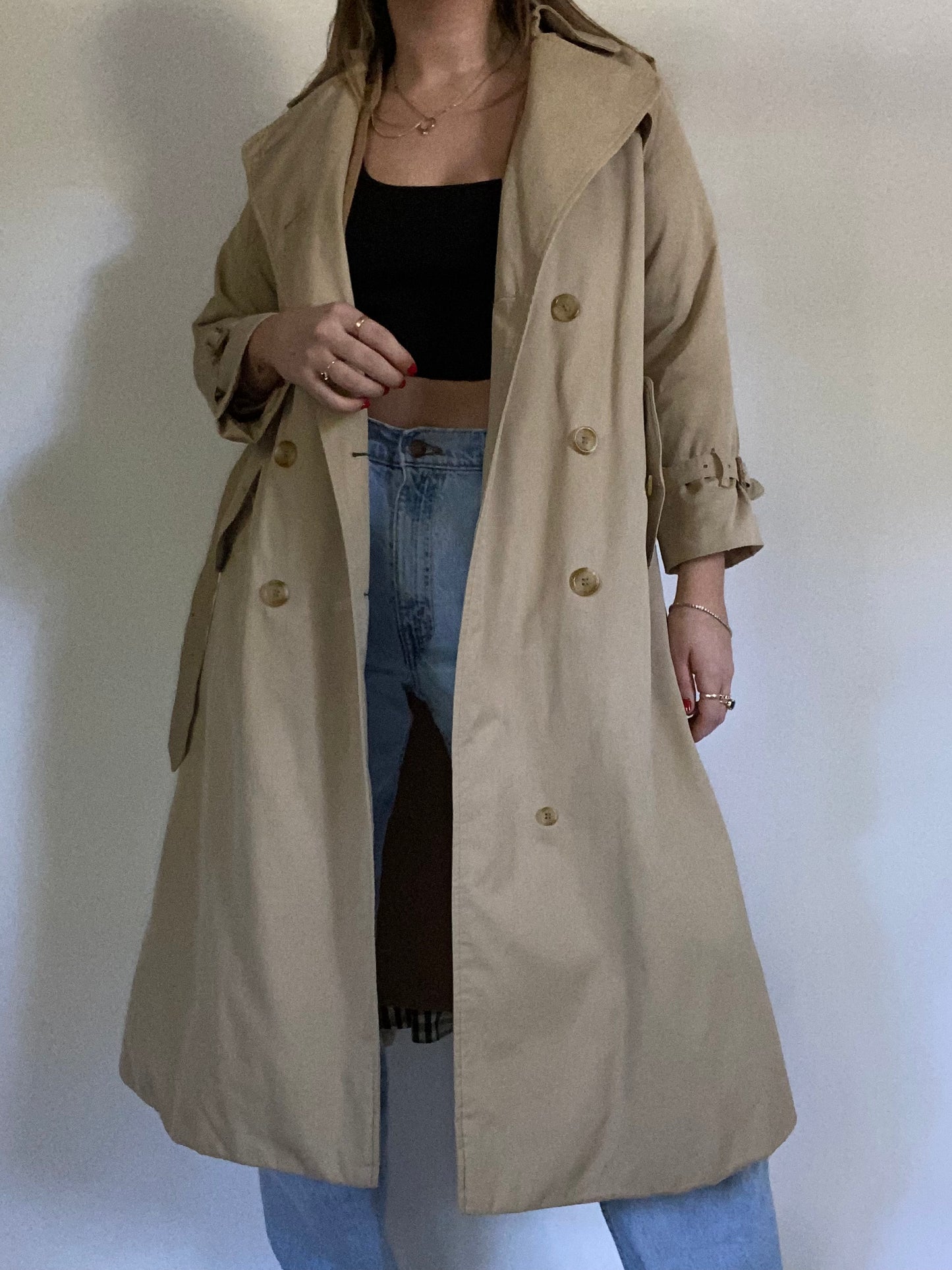 Burberry Nova Check Khaki Trench Size S
