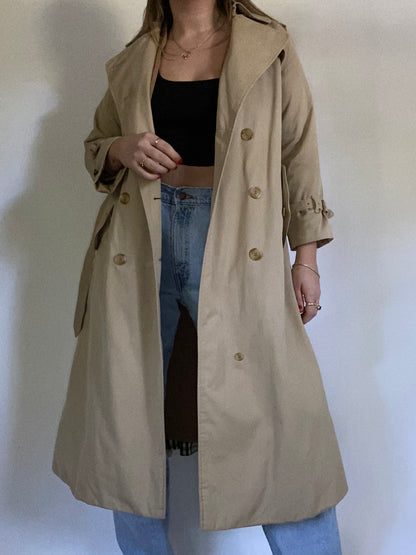 Burberry Nova Check Khaki Trench Size S