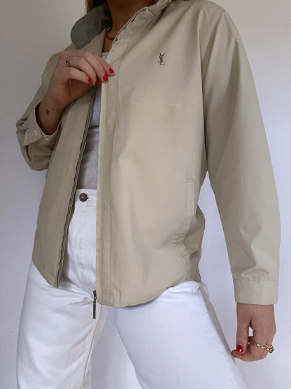 Yves Saint Laurent Logo Lightweight Jacket Size S