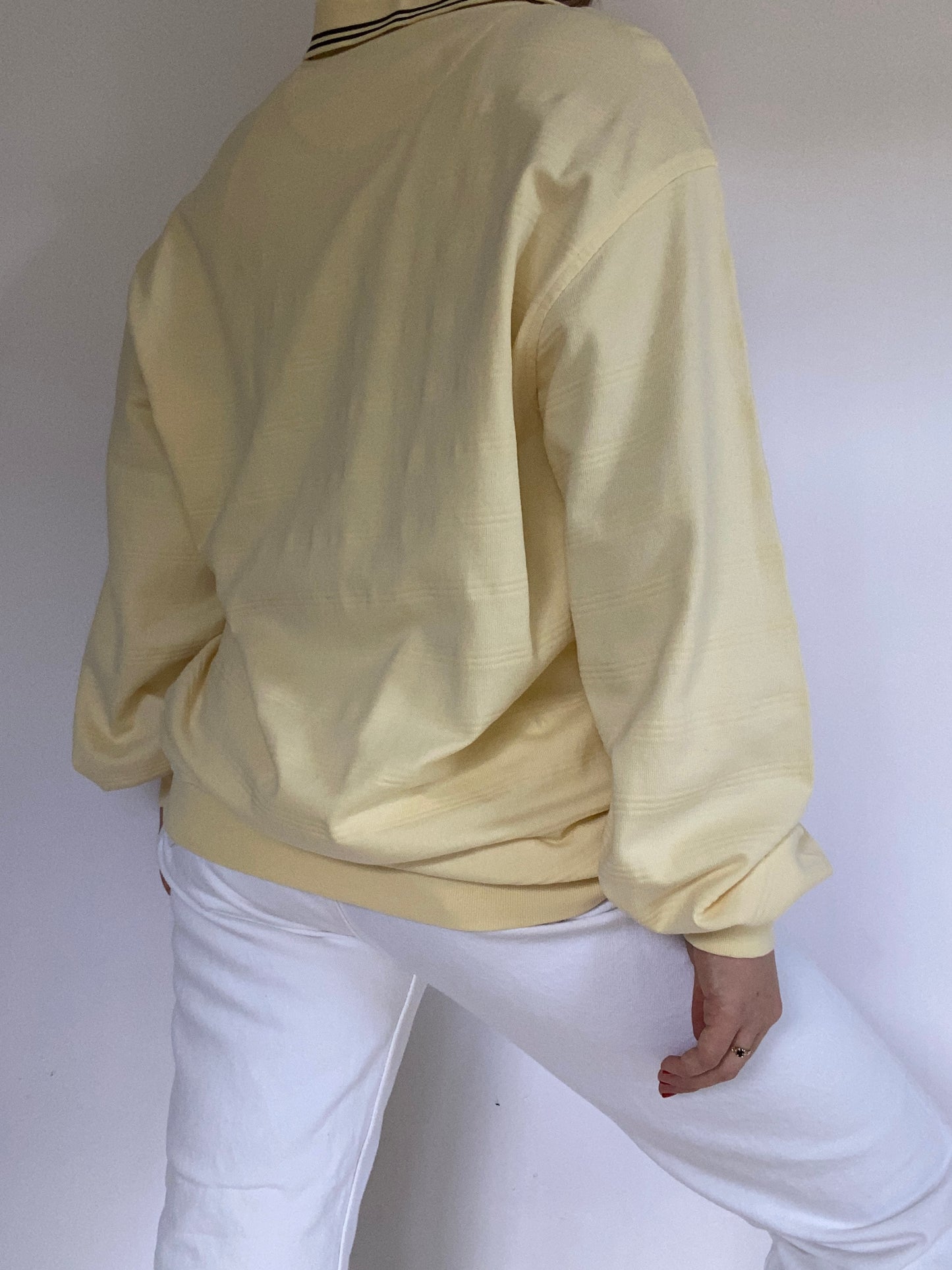 Yves Saint Laurent Logo Quarter Zip Size XL