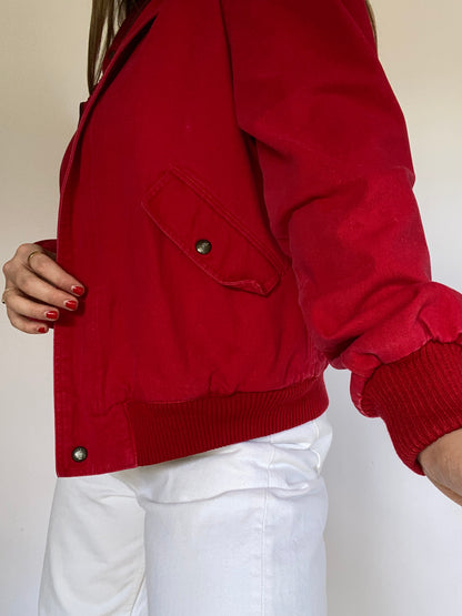 Yves Saint Laurent Denim Bomber Jacket Size M