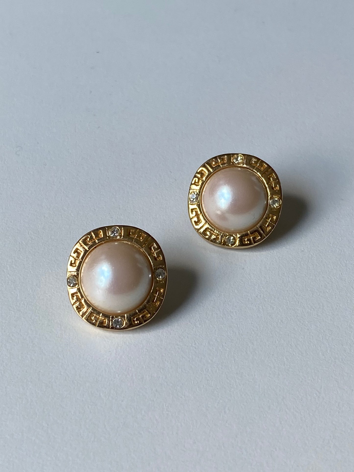 Givenchy Logo Pearl Earrings